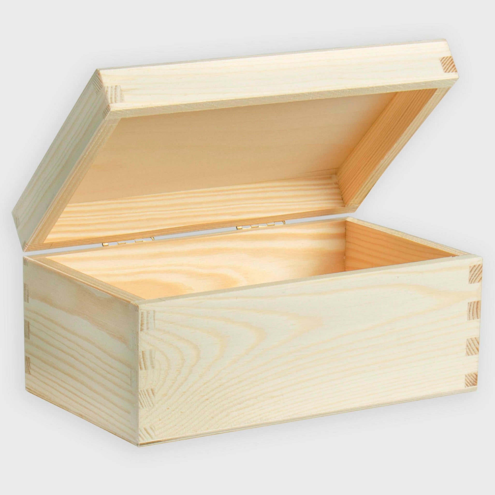 holzkasten aufbewahrung Holzkiste mit Deckel, Natur