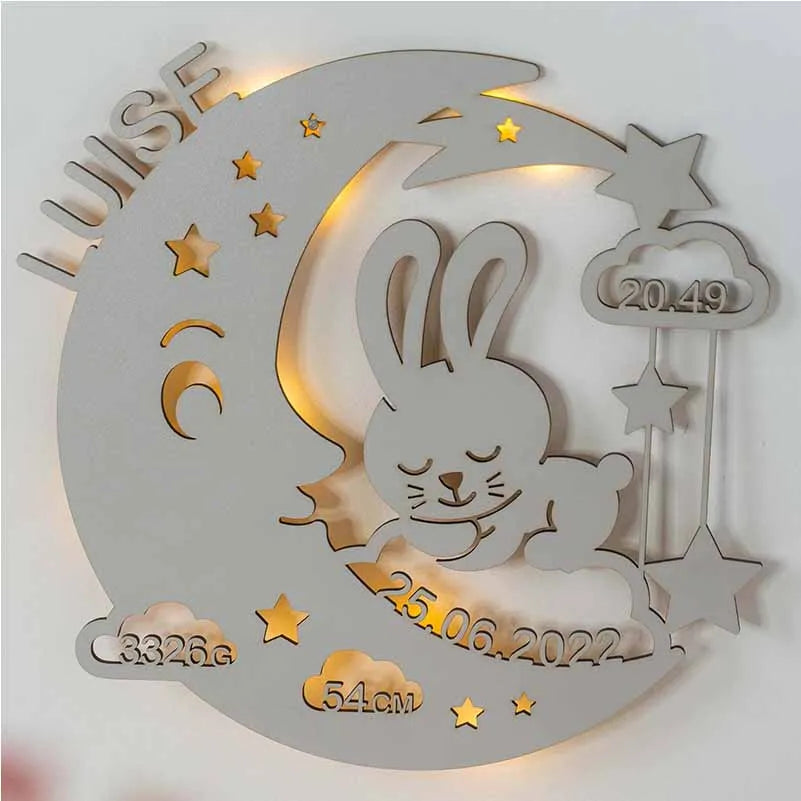 Schlummerlicht Baby mit Namen (Mondhase) - Image 11
