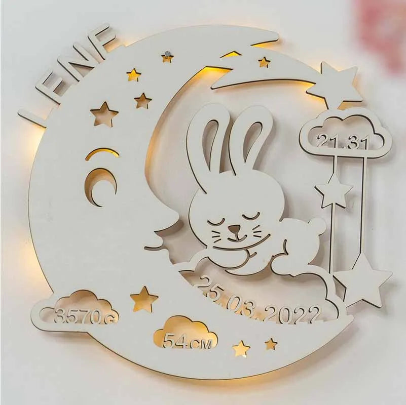 Schlummerlicht Baby mit Namen (Mondhase) - Image 10