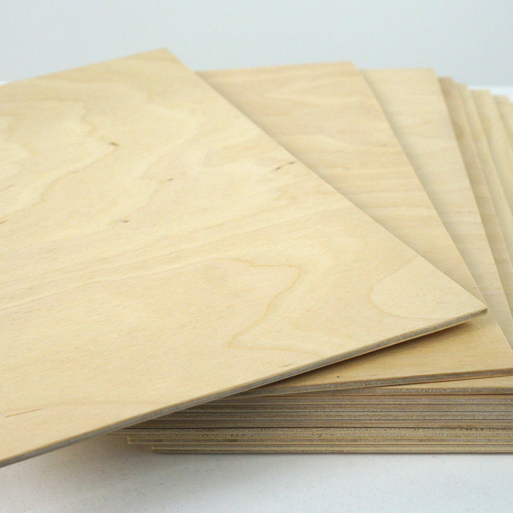 A4 Sperrholzplatte - Birkensperrholz Dünne Holz-Zuschnitte - ca. 30 x 21 cm - Image 5