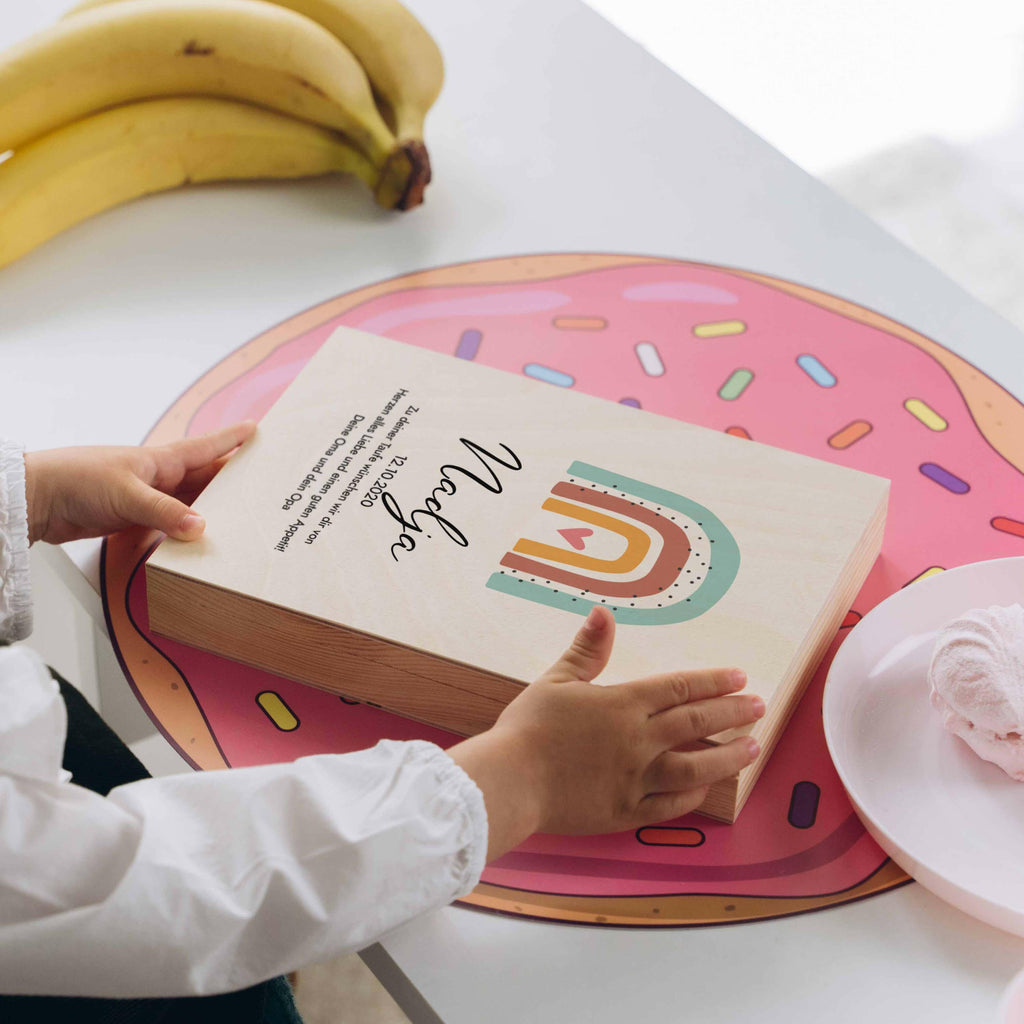Kinderbesteck personalisiert mit Namen - Besteckset Regenbogen Motiv - Image 6